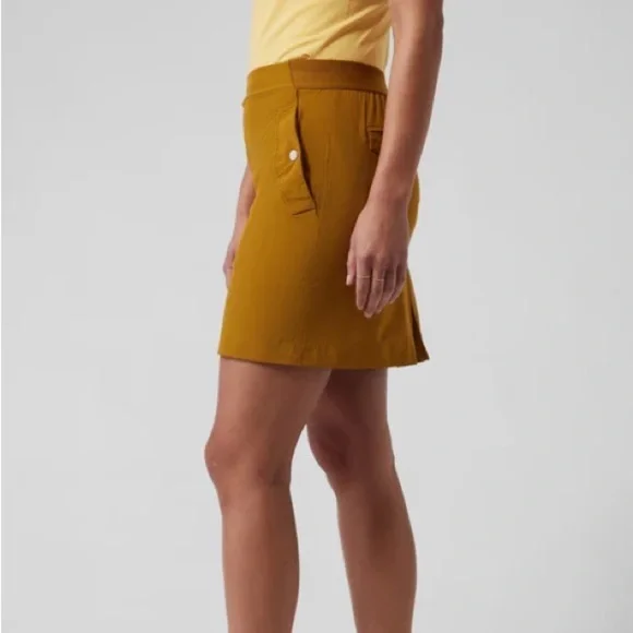 Athleta Vienna Cargo Skort Mustard - 6 - Picture 2 of 5